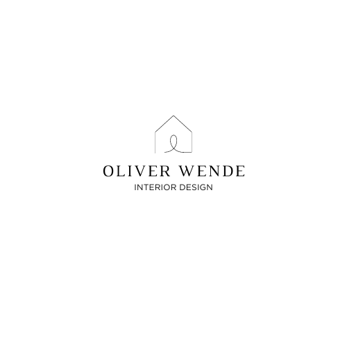 Black Minimalist Interior Design Logo